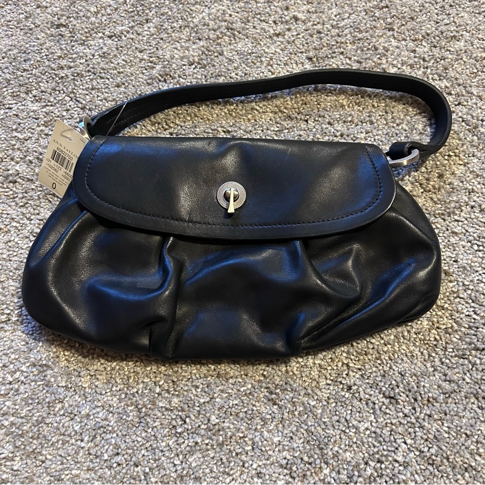NWT Ann Taylor small leather handbag/evening bag